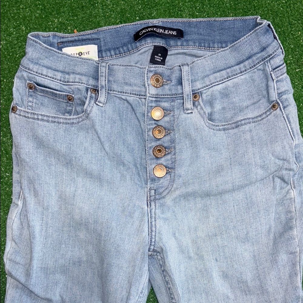 Calvin Klein Blue High Rise Jeans